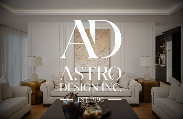 Living room with Astro Design Inc. logo overlay